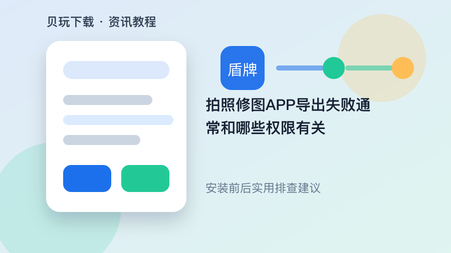 拍照修图APP导出失败通常和哪些权限有关配图2