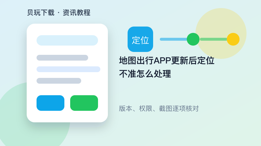 地图出行APP更新后定位不准怎么处理配图1