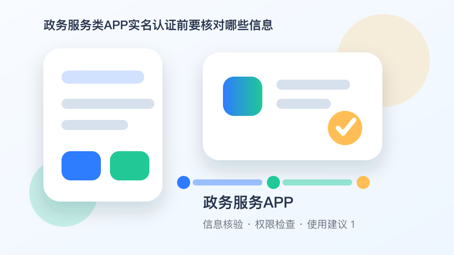 政务服务类APP实名认证前要核对哪些信息