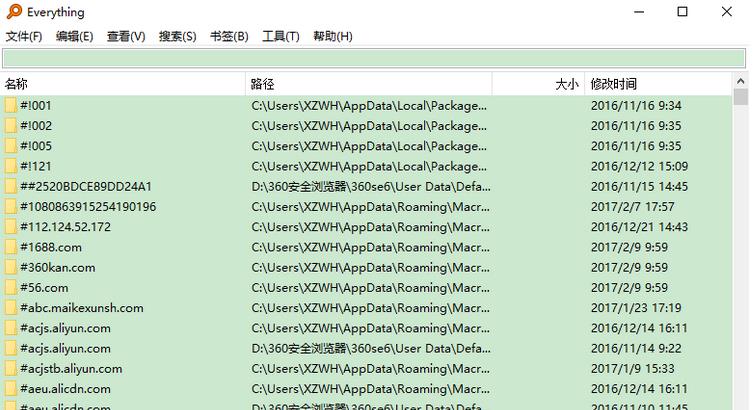 Everything界面展示