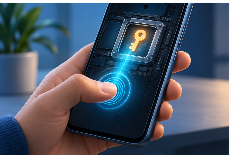 Passkey钱包在设备安全区域中生成和使用密钥