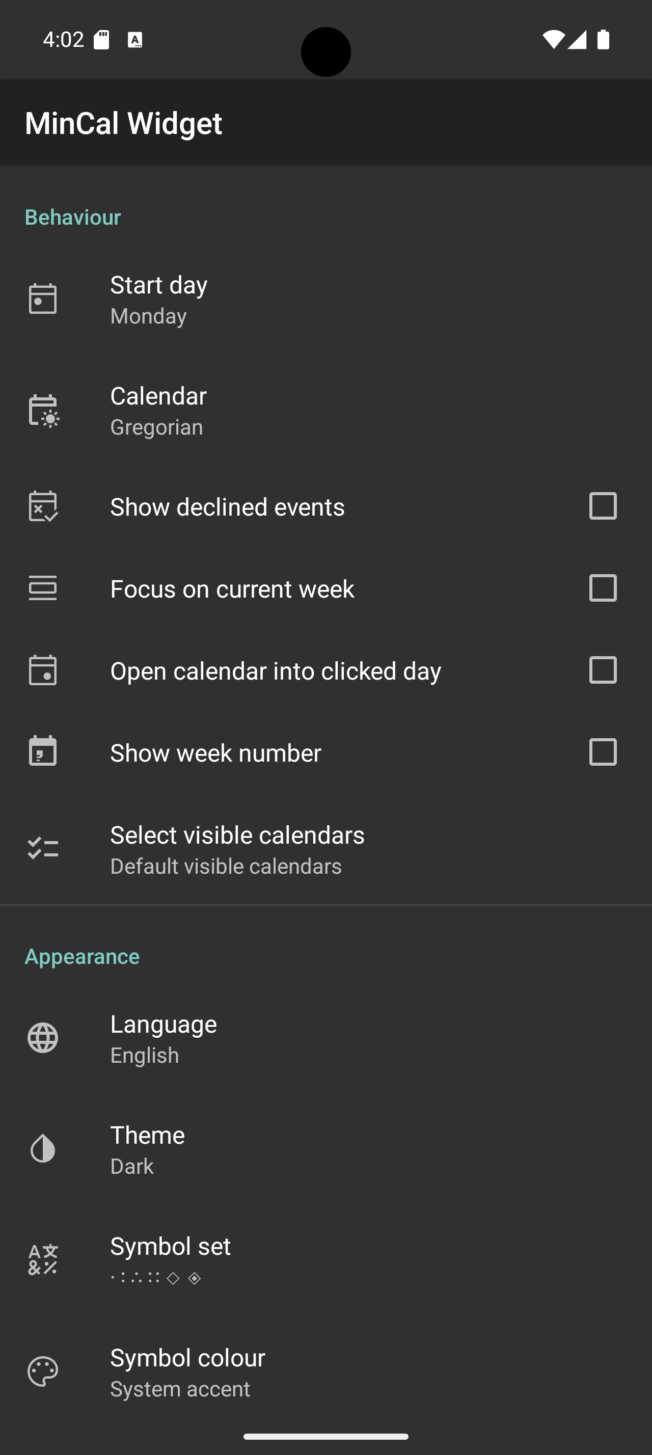 MinCal Widget桌面日历 v2.20.0安卓版截图