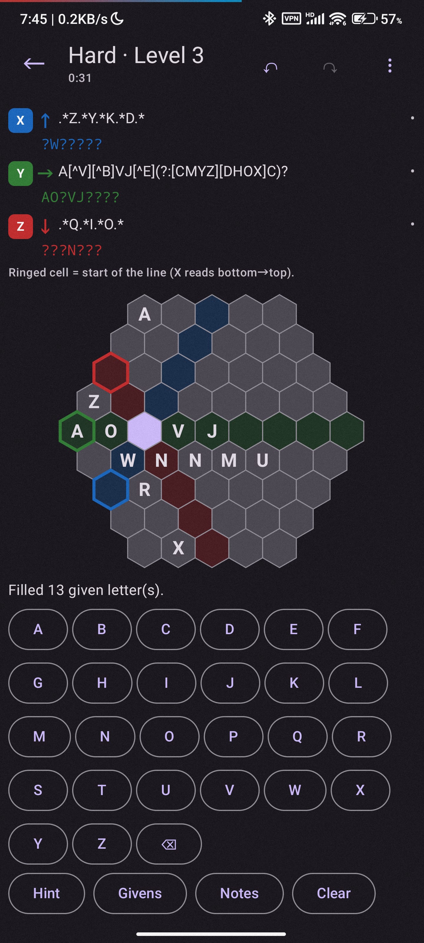 Regex Crossword正则填字 v0.2.1安卓版截图