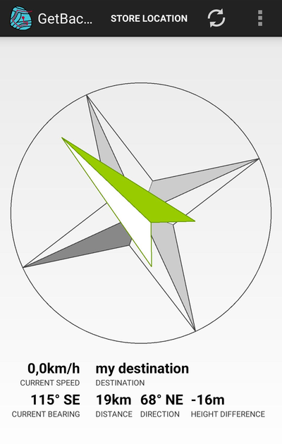 GetBack GPS返程定位 v0.8安卓版截图