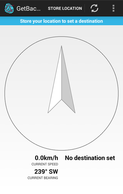 GetBack GPS返程定位 v0.8安卓版截图