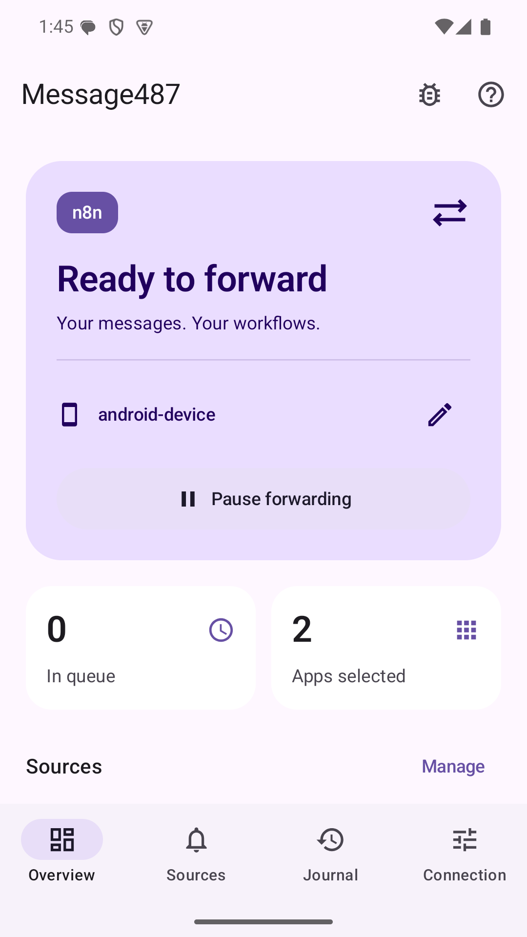 Message487消息转发 v1.0.1安卓版截图