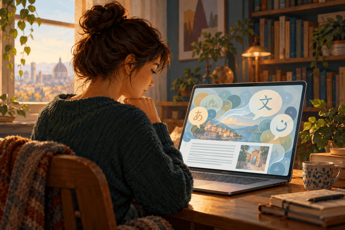 Firefox翻译原创使用场景插画1