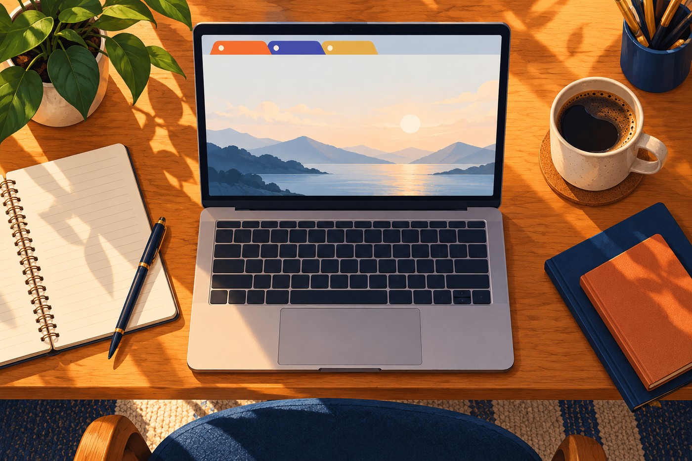 Firefox标签页主题原创场景插画2