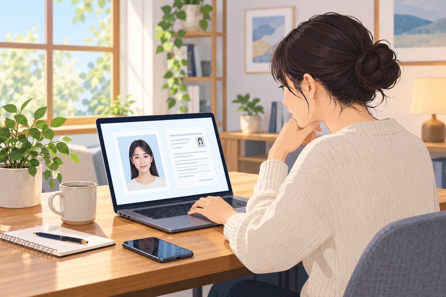 默认应用主题原创场景插画